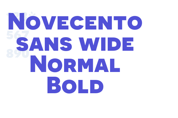Novecento sans wide Normal Bold