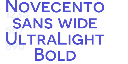 Novecento sans wide UltraLight Bold-font-download