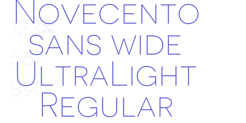 Novecento sans wide UltraLight Regular-font-download