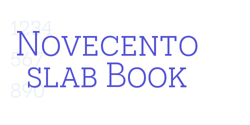 Novecento slab Book-font-download