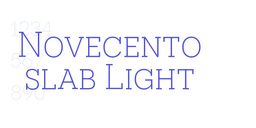 Novecento slab Light-font-download