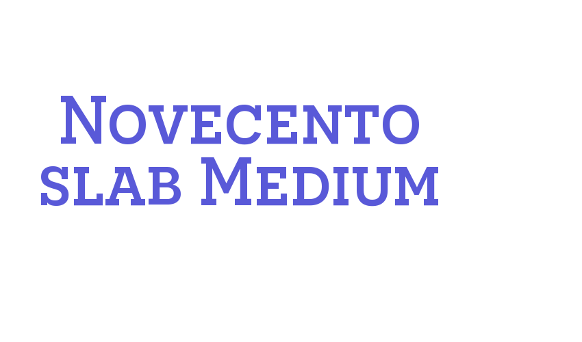 Novecento slab Medium Font Download