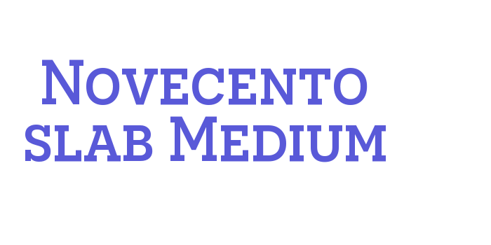 Novecento slab Medium Font Download