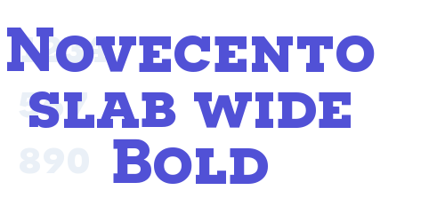 Novecento slab wide Bold-font-download