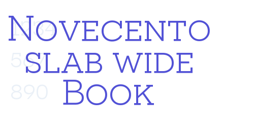 Novecento slab wide Book-font-download