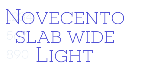 Novecento slab wide Light-font-download