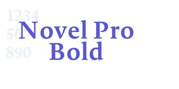 Novel Pro Bold font free