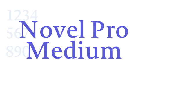 Novel Pro Medium font free