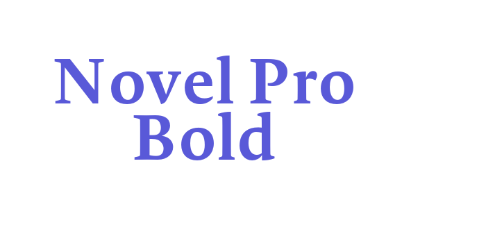 Novel Pro Bold Font Download