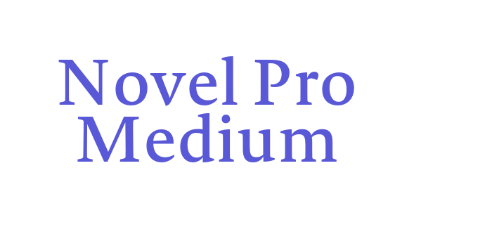 Novel Pro Medium Font Download