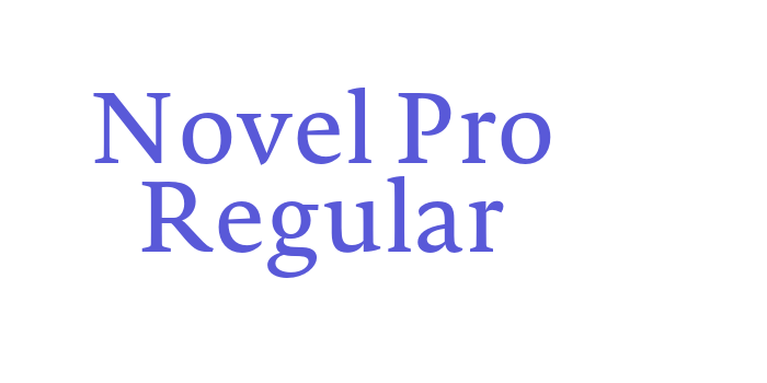 Novel Pro Regular Font Download