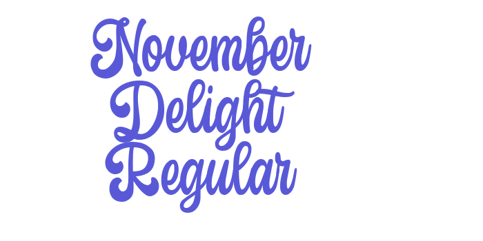 November Delight Regular Font