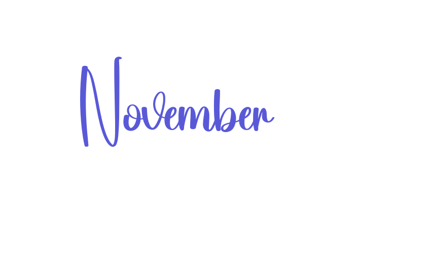 November Font