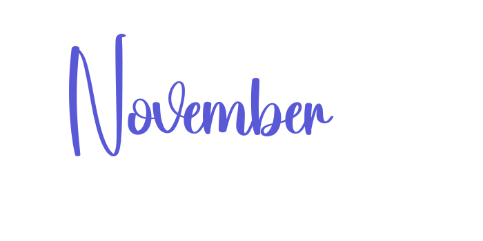 November Font