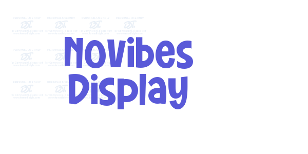 Novibes Display font free