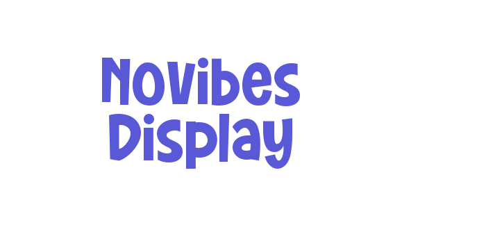 Novibes Display Font Download