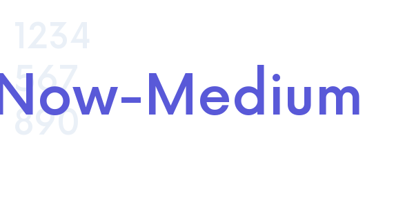 Now-Medium font free