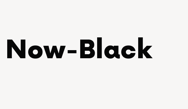 Now-Black Font