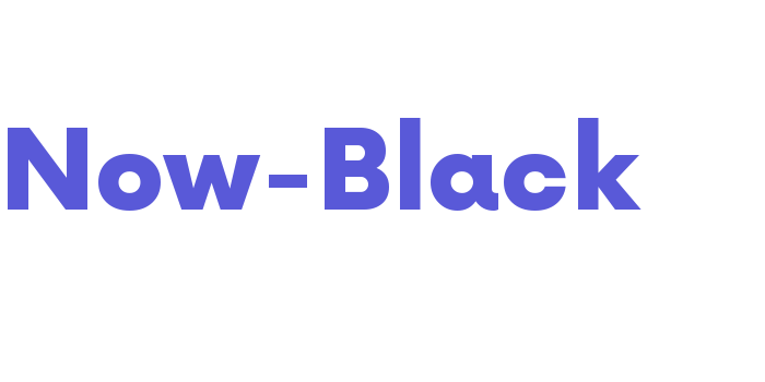 Now-Black Font