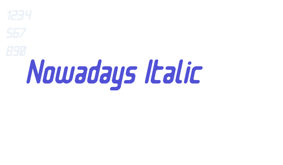 Nowadays Italic-font-download