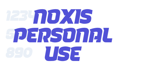 Noxis Personal Use-font-download