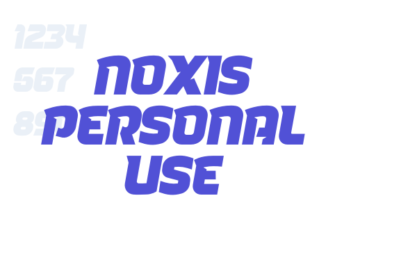 Noxis Personal Use