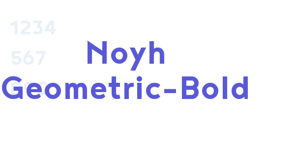 Noyh Geometric-Bold font