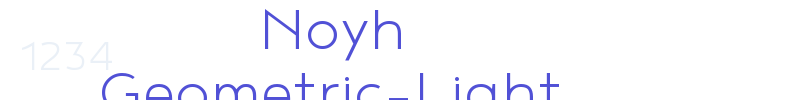 Noyh Geometric-Light-font