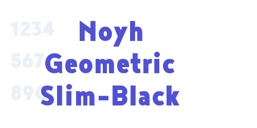 Noyh Geometric Slim-Black-font-download
