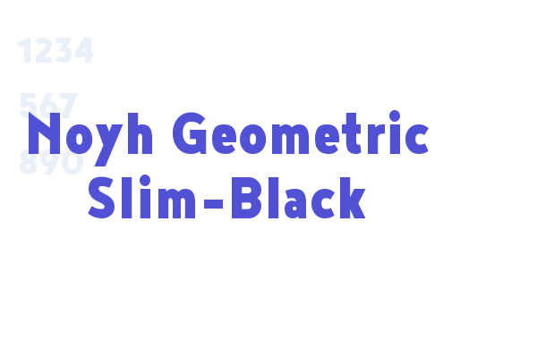 Noyh Geometric Slim-Black
