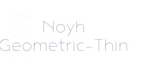 Noyh Geometric-Thin-font-download