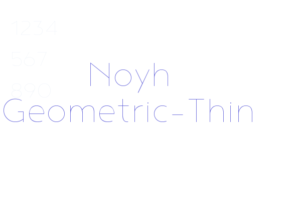 Noyh Geometric-Thin