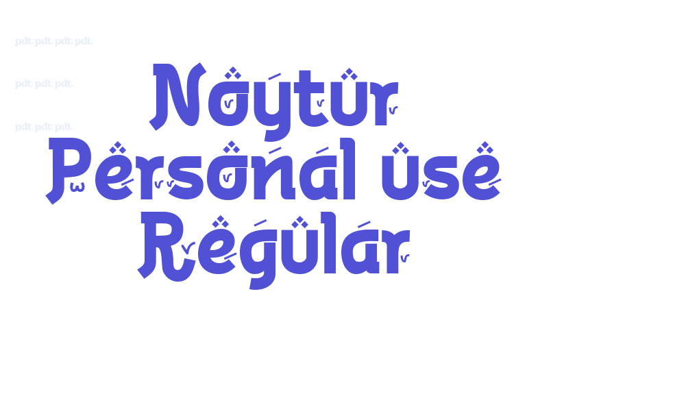 Noytur Personal use Regular-font-download