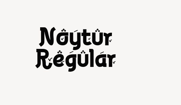 Noytur Regular Font