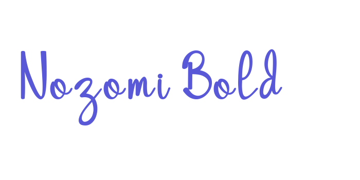 Nozomi Bold Font