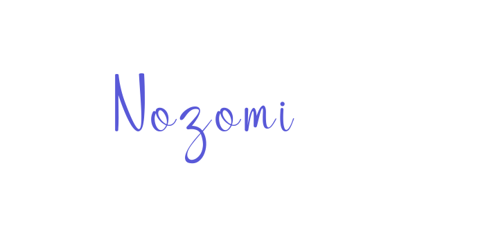 Nozomi Font Download