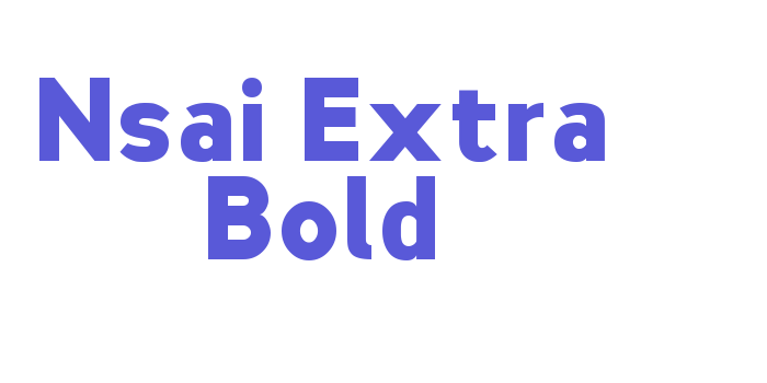 Nsai Extra Bold Font