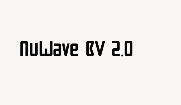 NuWave BV 2.0 Font