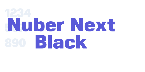 Nuber Next Black font free