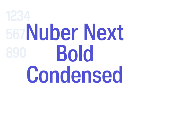 Nuber Next Bold Condensed