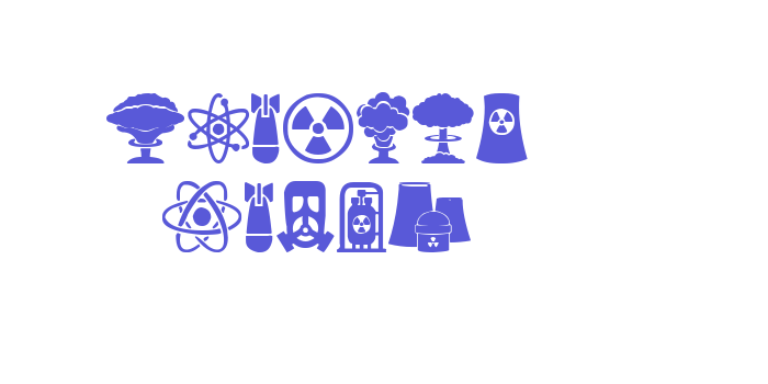 Nuclear Icons Font Download