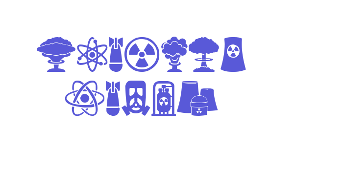 Nuclear Icons Font