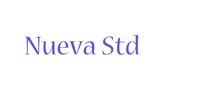 Nueva Std Font