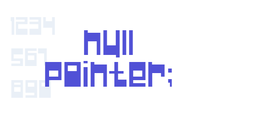 Null Pointer;-font-download