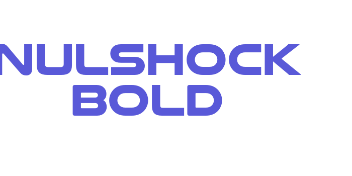 Nulshock Bold Font Download