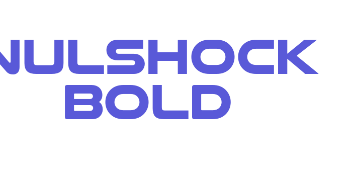 Nulshock Bold Font