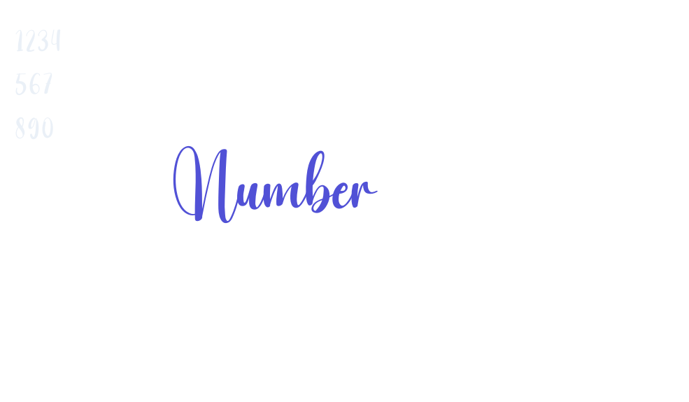 Number-font-download