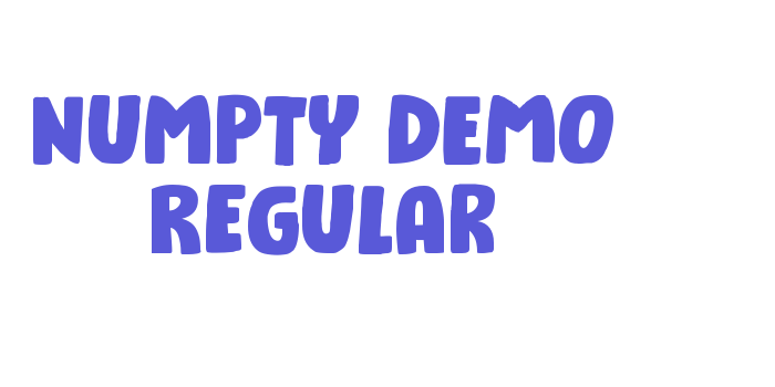 Numpty DEMO Regular Font Download