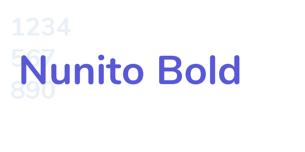 Nunito Bold font free