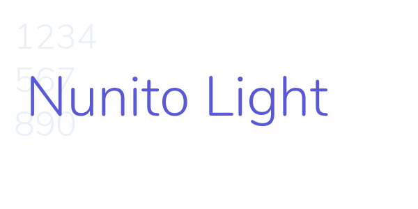 Nunito Light font free